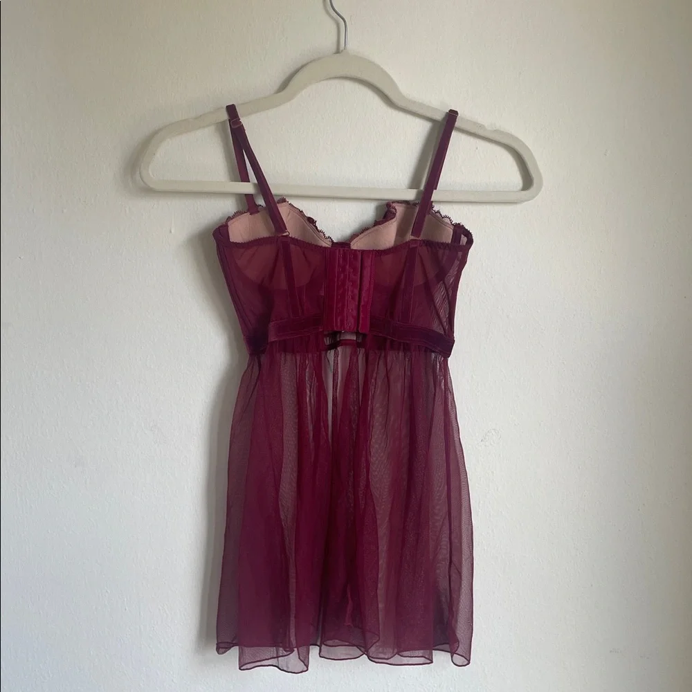 Adore Me Maroon Slip